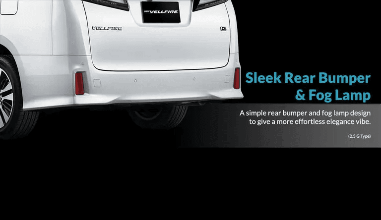 Sleek Rear Bumper and Fog Lamp